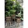 Voir la diapositive 5 : Paris Prix Lot de 3 Cache-Pots sur Pied  Baudoin  66cm Naturel & Noir