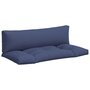 Voir la diapositive 2 : VIDAXL Coussins de palette lot de 2 bleu marine tissu oxford