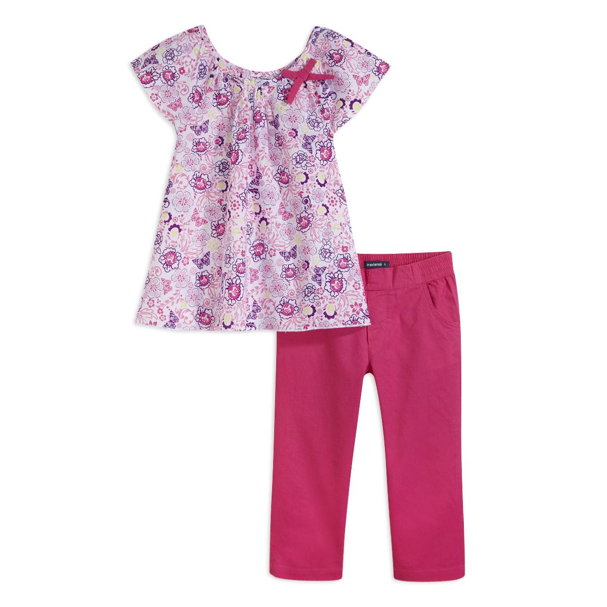 IN EXTENSO Ensemble fille blouse et  pantacourt