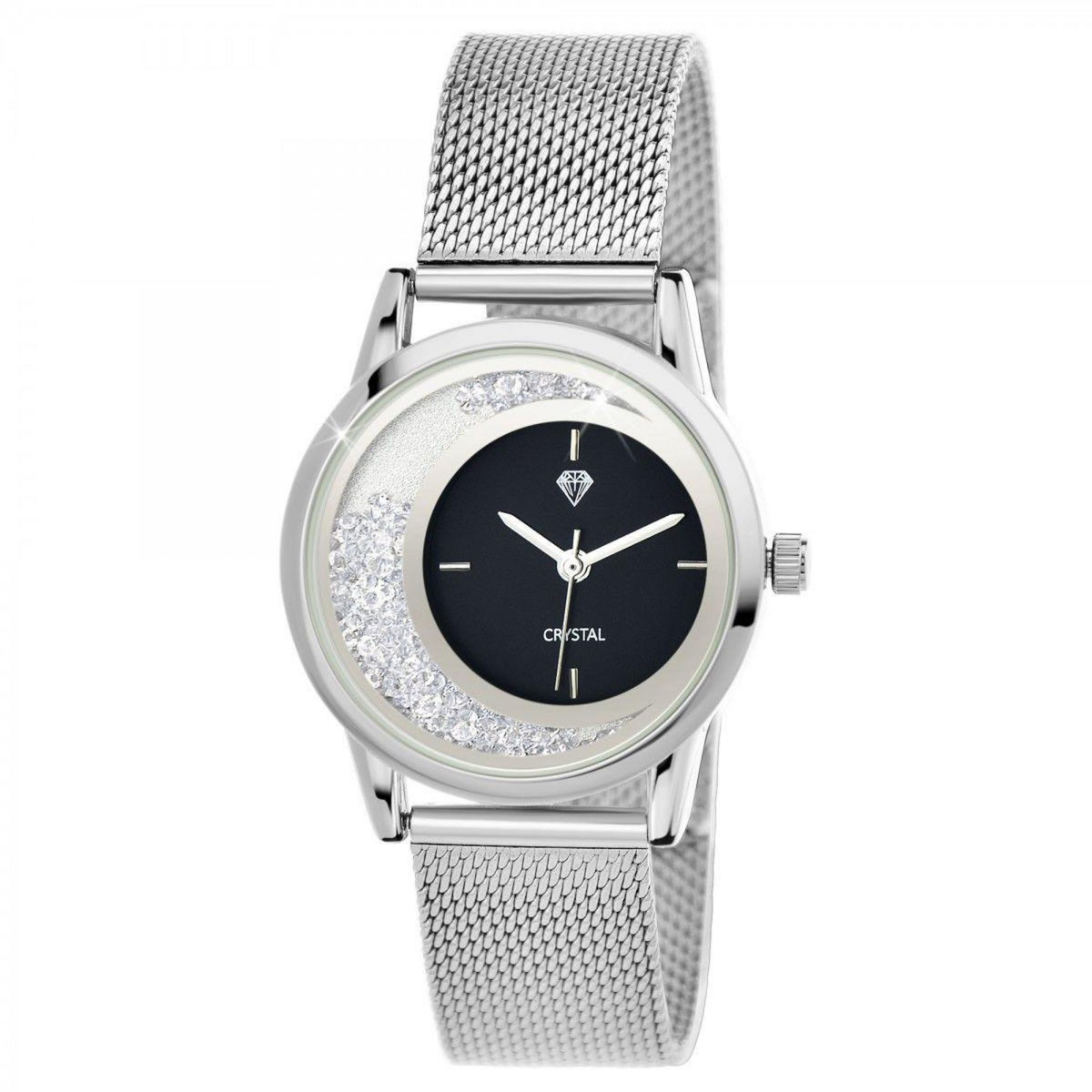 SC CRYSTAL Montre Lynn élégante ornée de Cristaux scintillants par SC Crystal
