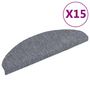 Voir la diapositive 2 : VIDAXL Tapis d'escalier auto-adhesif 15 pcs 65 x 21 x 4 cm Gris clair
