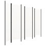 Voir la diapositive 2 : VIDAXL Cloison de separation 6 panneaux Blanc 300x180 cm