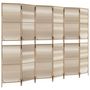 Voir la diapositive 2 : VIDAXL Cloison de separation 6 panneaux beige resine tressee