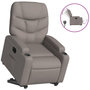 Voir la diapositive 2 : VIDAXL Fauteuil inclinable electrique taupe tissu