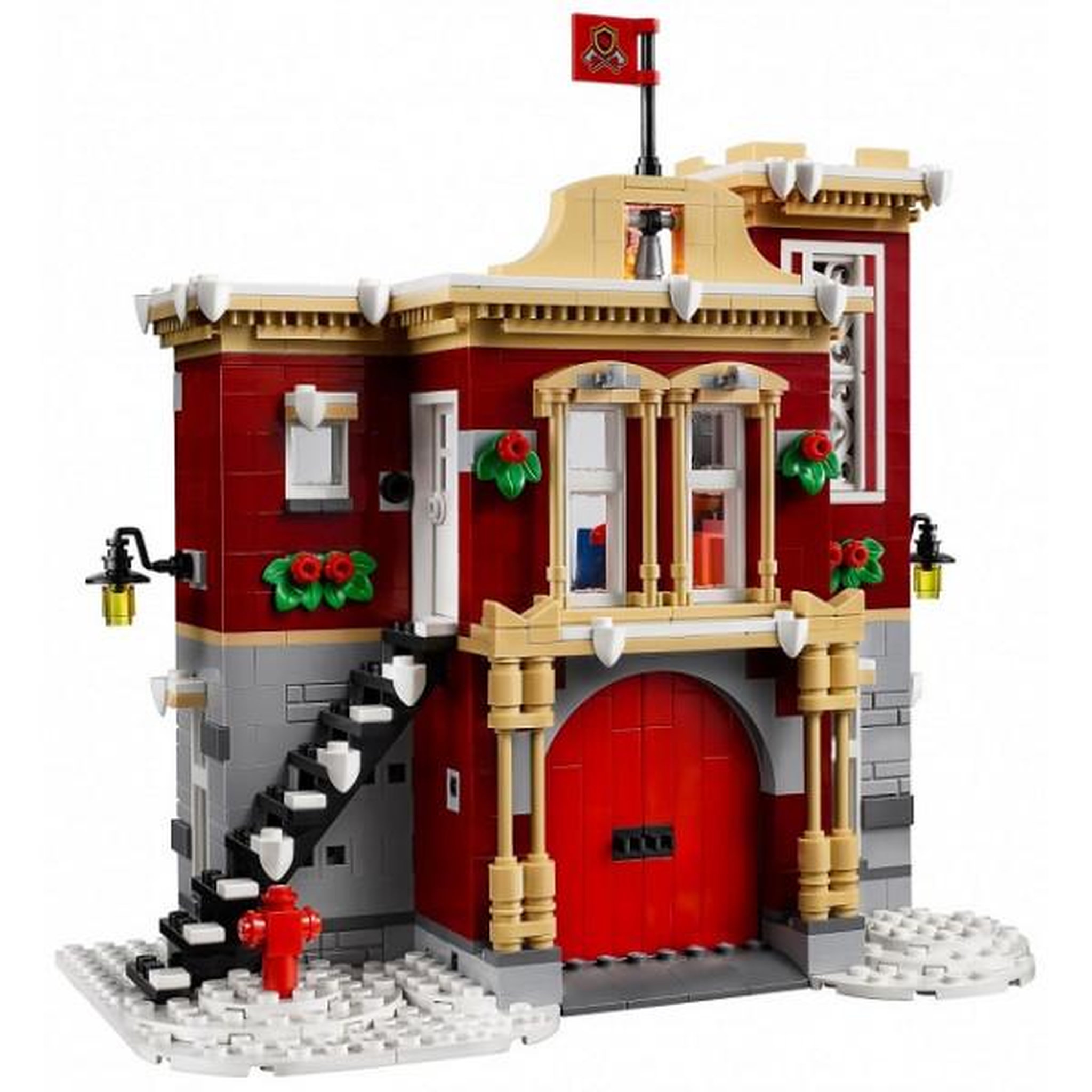 Voir la diapositive 4 : LEGO creator expert 10263 la caserne des pompiers du village d'hiver