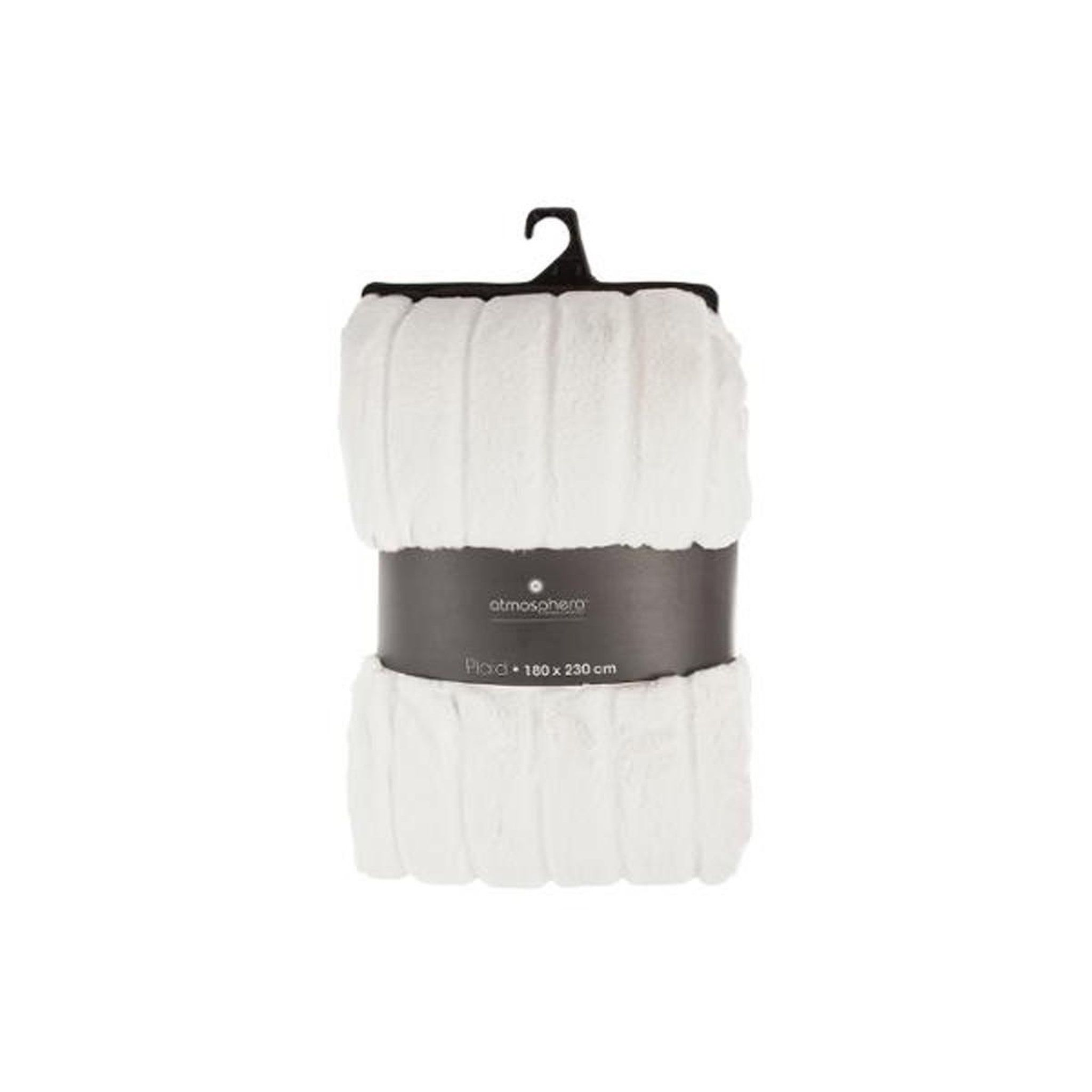 Voir la diapositive 3 : ATMOSPHERA Plaid fourrure  manoir  180x230cm blanc