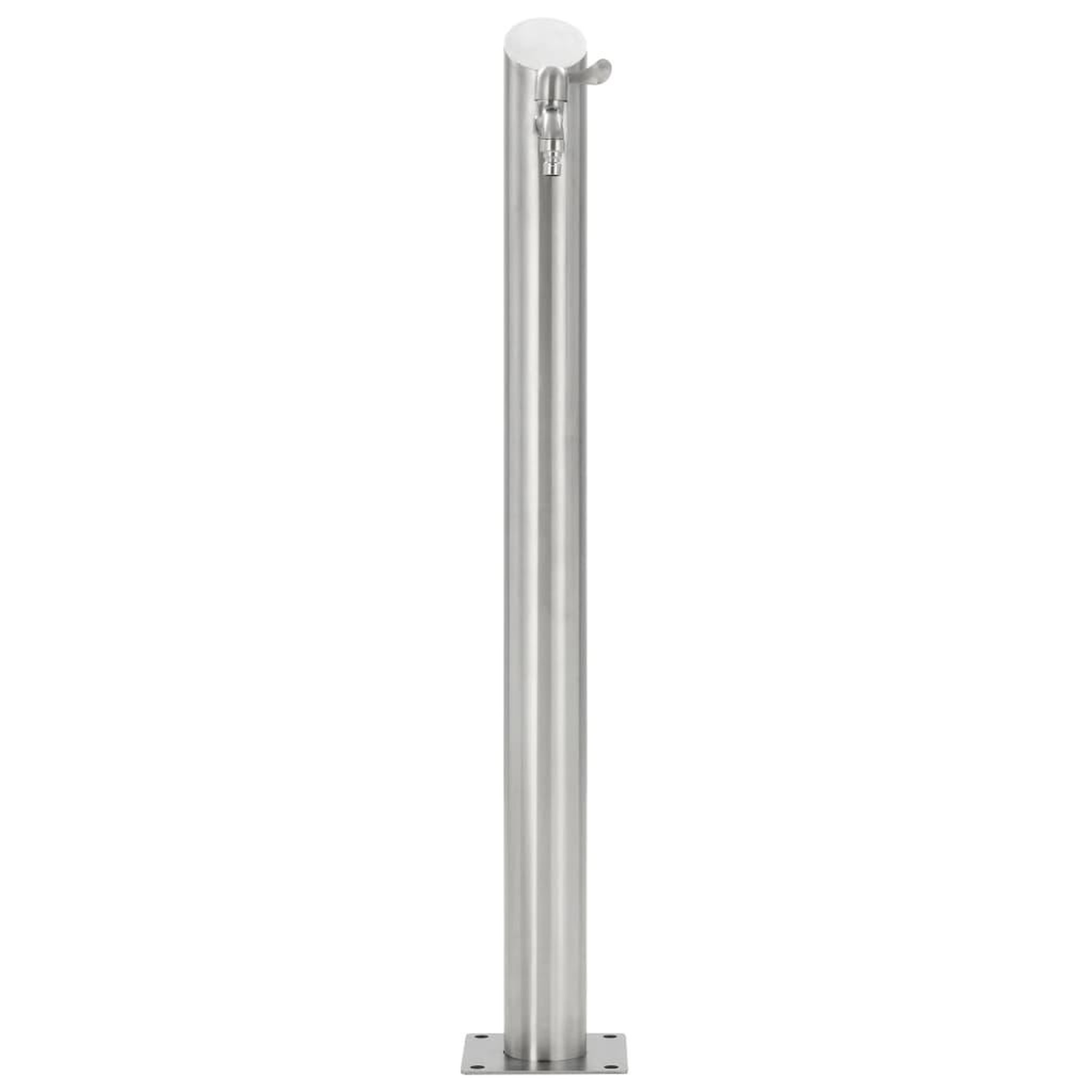 Voir la diapositive 4 : VIDAXL Colonne a eau de jardin ronde Acier inoxydable 95 cm