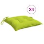 Voir la diapositive 2 : VIDAXL Coussins de chaise lot de 6 vert brillant 40x40x7 cm