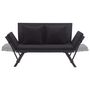 Voir la diapositive 5 : VIDAXL Banc de jardin avec coussins 176 cm Noir Resine tressee