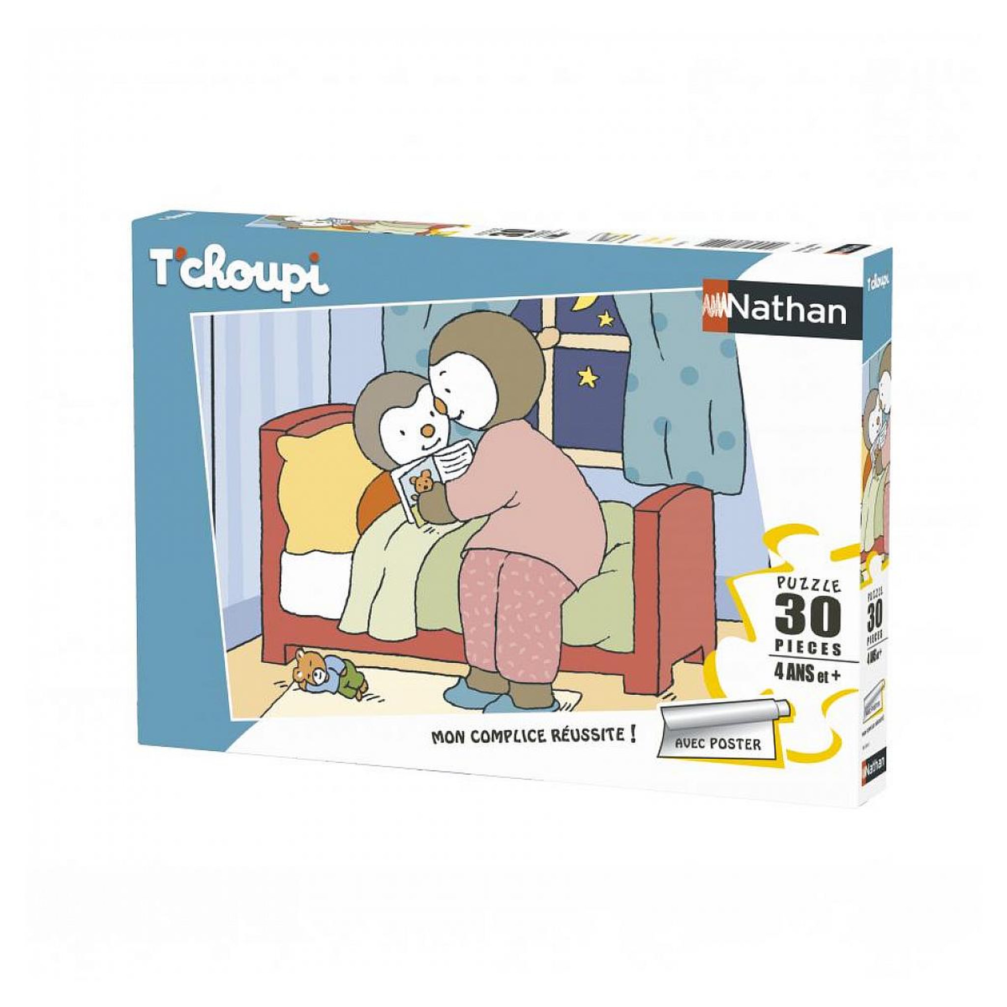 Voir la diapositive 1 : Nathan Puzzle 30 p tchoupi fait dodo