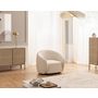 Voir la diapositive 3 : LISA DESIGN Flore - fauteuil en tissu bouclette