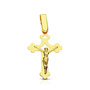 Voir la diapositive 1 : L'ATELIER D'AZUR Pendentif  - Médaille Christ sur la Croix Or 18 Carats 750 Jaune - Chaine Offerte