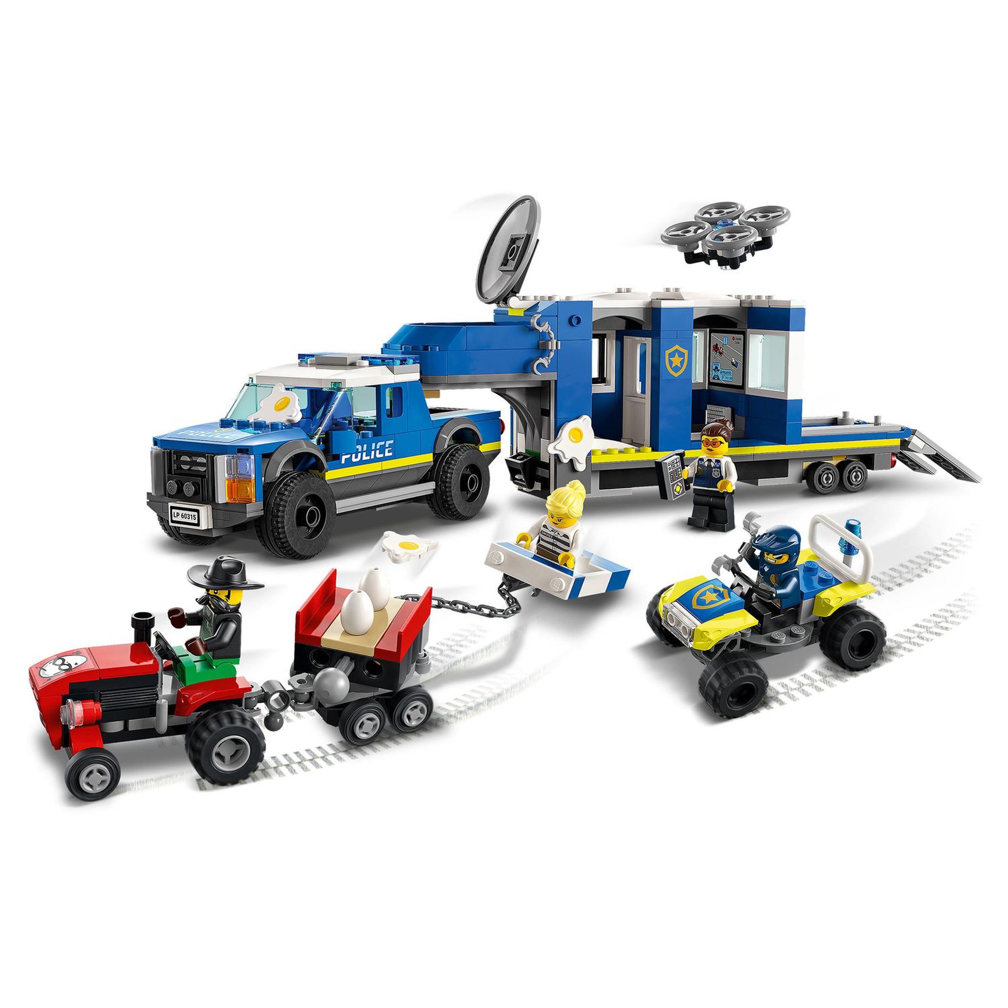 Voir la diapositive 4 : LEGO City 60315 - Le Camion de Commandement Mobile de la Police, Cadeau Garcons, Filles 6 Ans