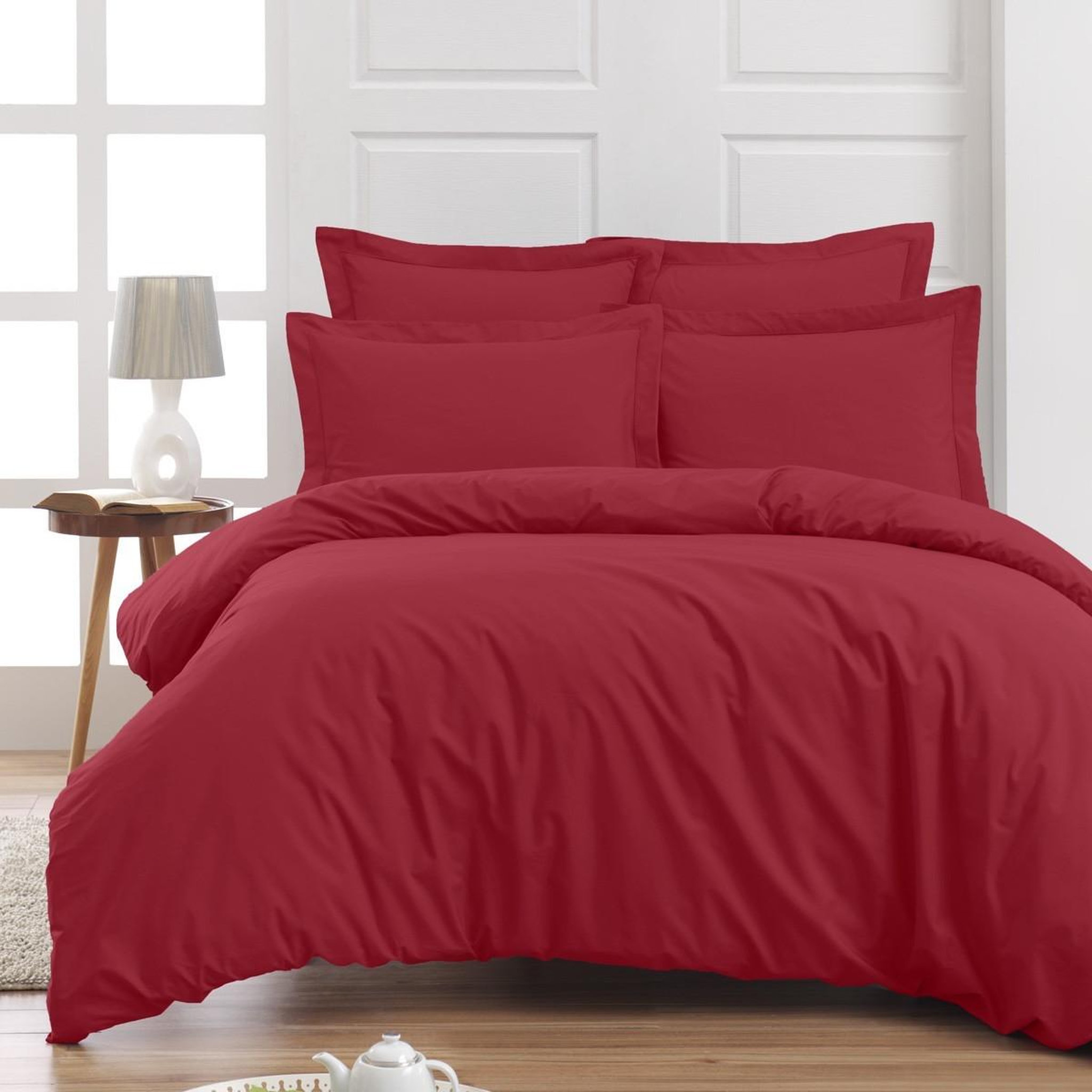 Voir la diapositive 2 : Sensei Maison Taie de traversin en percale de coton SOFT PERCALE - 45x185 cm