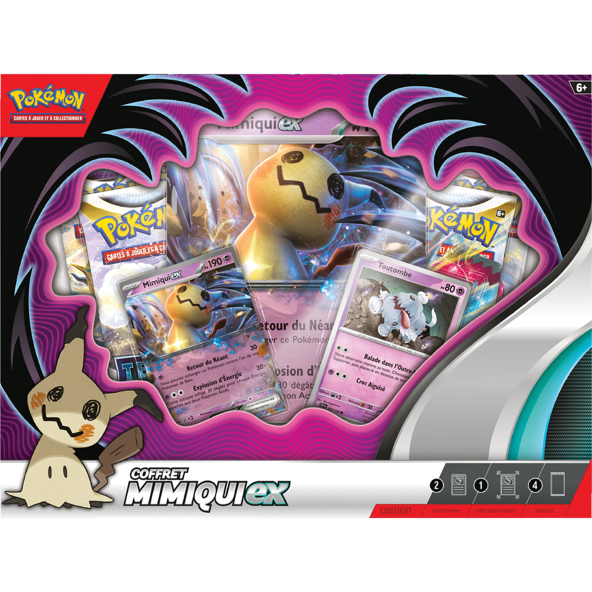 Voir la diapositive 1 : POKEMON Coffret Cartes Pokémon Mimiqui EX