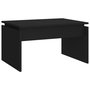 Voir la diapositive 2 : VIDAXL Table basse noir 68x50x38 cm bois d ingénierie