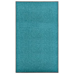 VIDAXL Paillasson lavable Cyan 90x150 cm