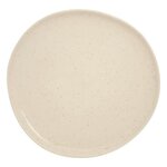 SECRET DE GOURMET Lot de 6 Assiettes Plates en Faïence  Wonja  27cm Crème