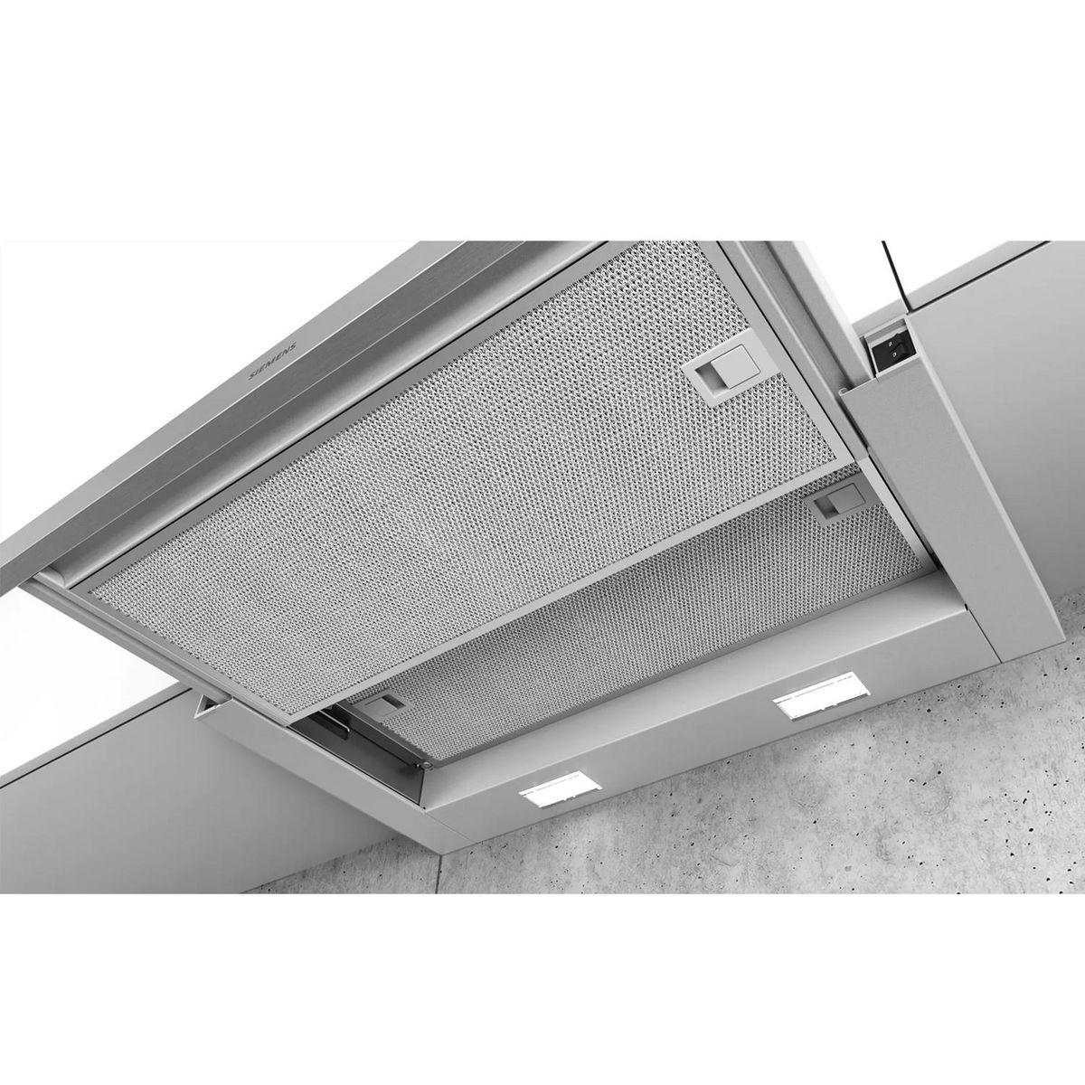 Siemens Hotte télescopique 60cm 389m³/h argent métallisé - li64mb521