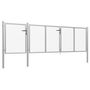 Voir la diapositive 2 : VIDAXL Portail de jardin Acier 400 x 100 cm Argente
