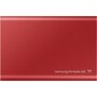 Samsung Disque dur SSD externe Portable 2To T7 rouge métallique