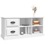 Voir la diapositive 4 : VIDAXL Meuble TV blanc 102x35,5x47,5 cm bois d'ingenierie