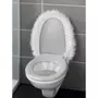 Wenko Housse pour abattant WC effet fourrure Olga - L. 50 x l. 40 cm - Blanc