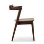 Voir la diapositive 3 : VS VENTA-STOCK Pack 2 chaises Venus, Couleur Noyer, Bois Massif, 58 cm x 57,5 cm x 76 cm