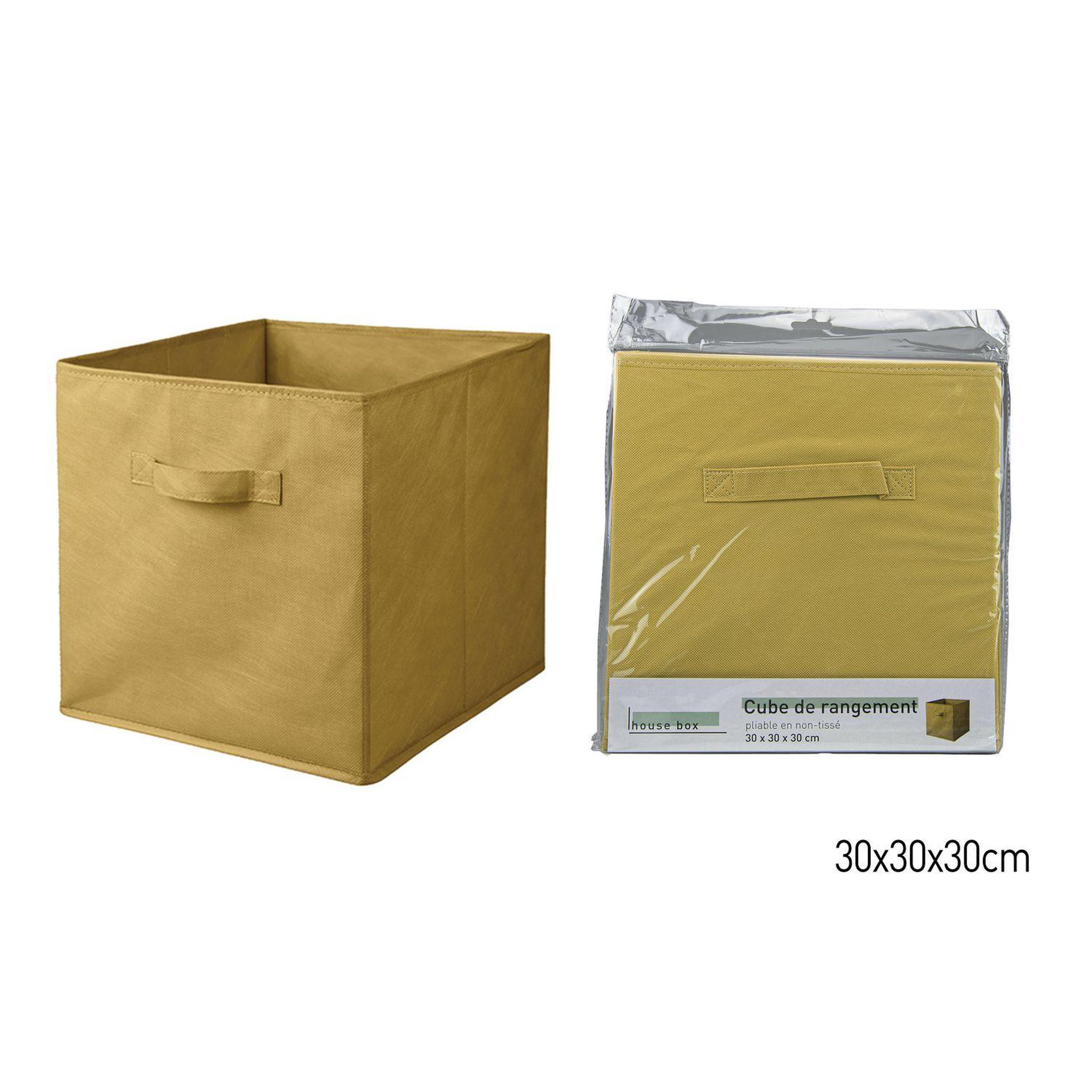 Voir la diapositive 2 : TOILINUX Lot de 6 cubes de rangement pliables en tissus avec poignée