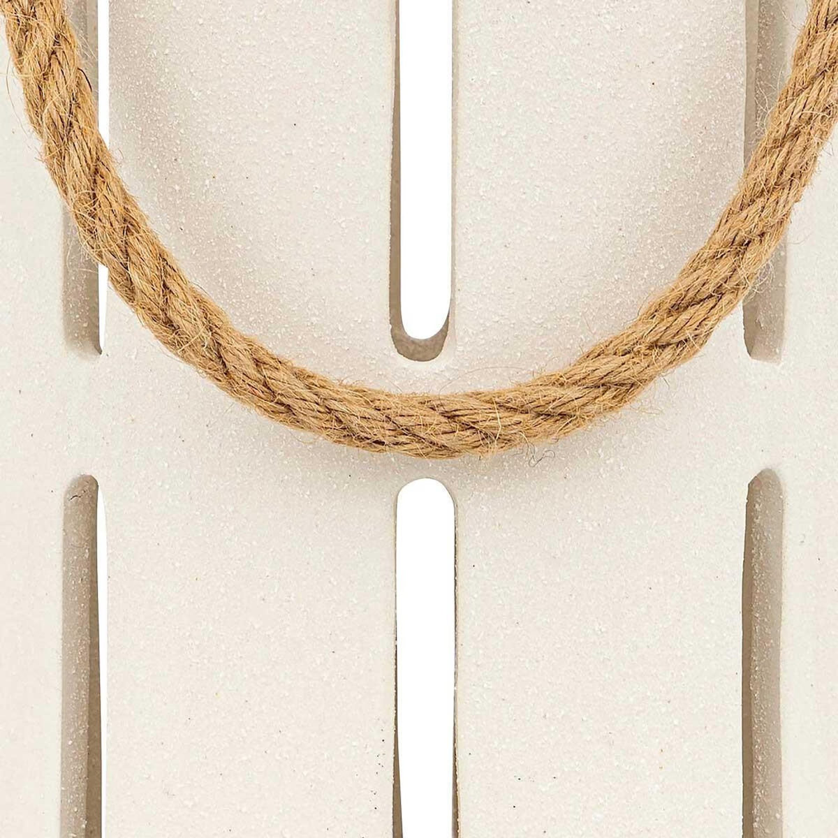 ATMOSPHERA Lanterne Ajourée en Dolomite  Nuna  22cm Blanc