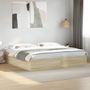 Voir la diapositive 1 : VIDAXL Cadre de lit sans matelas chene sonoma 200x200 cm