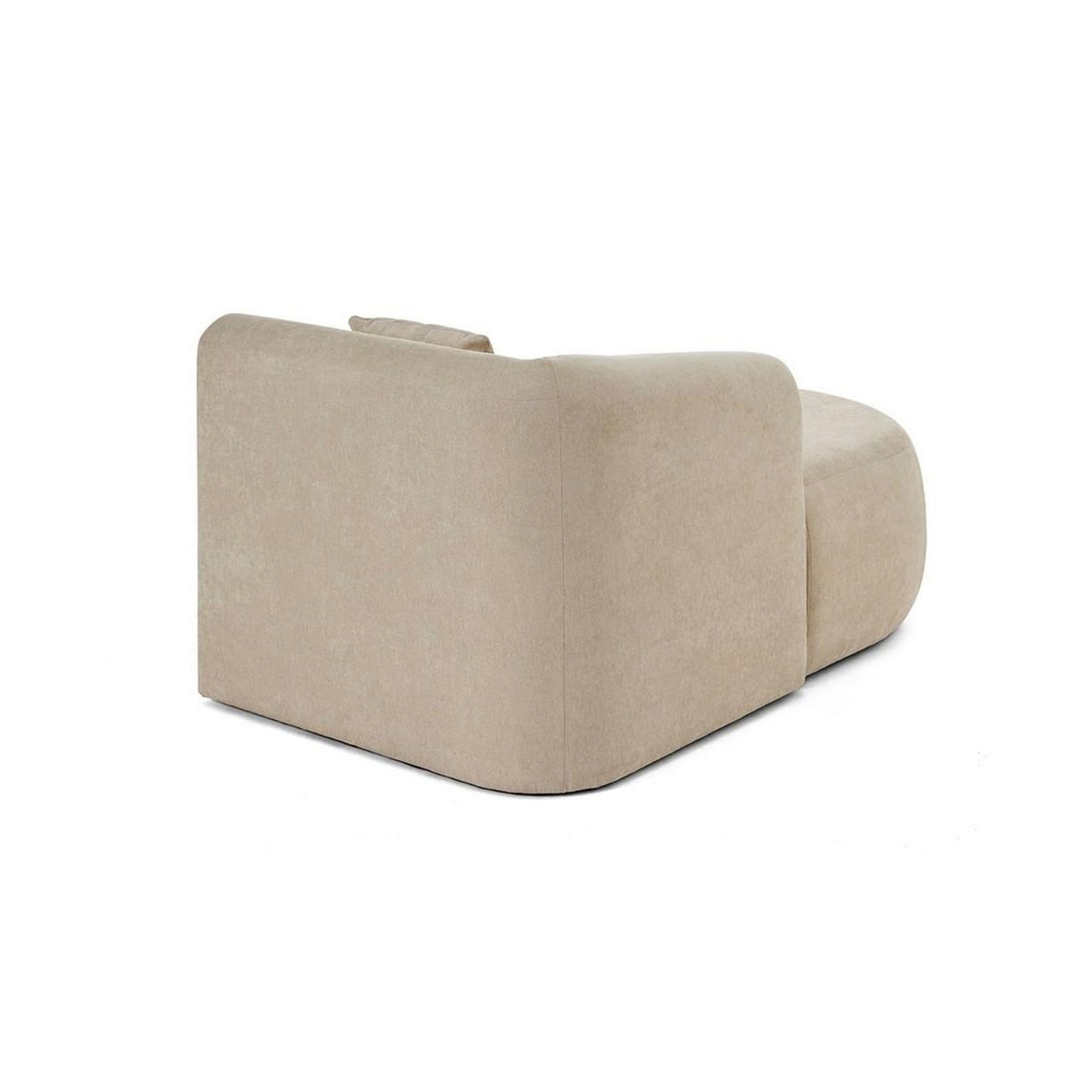 LISA DESIGN Ikare - module d'assise méridienne gauche - en tissu