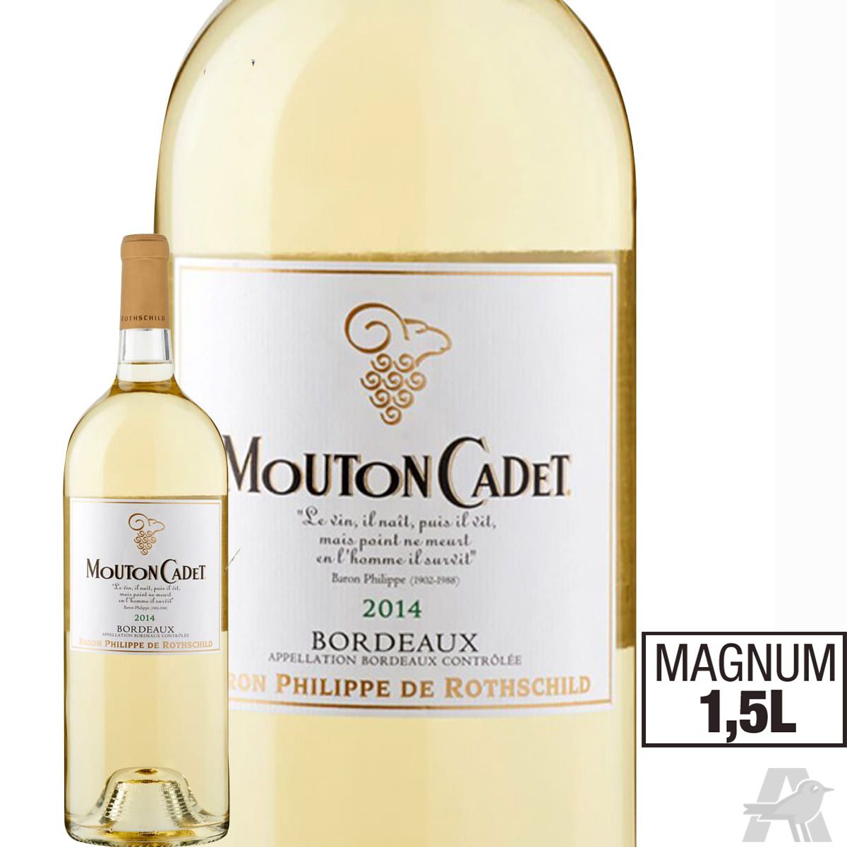 Magnum Mouton Cadet Bordeaux Blanc 2014