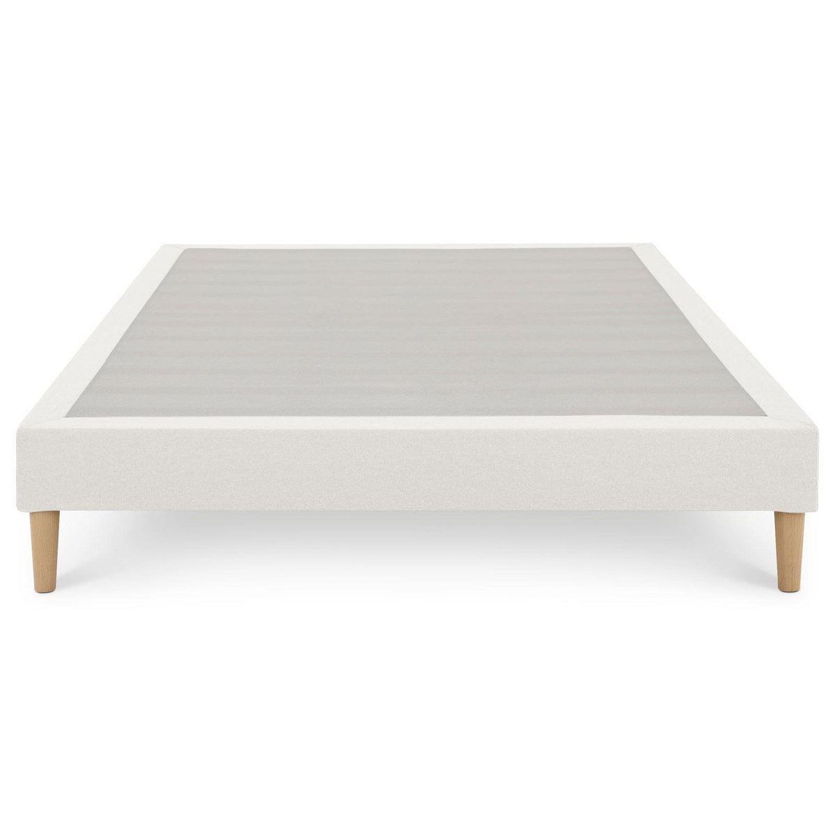 IDIMEX Sommier tapissier BREST 160 x 200 cm revêtement tissu