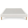 Voir la diapositive 4 : IDIMEX Sommier tapissier BREST 160 x 200 cm revêtement tissu
