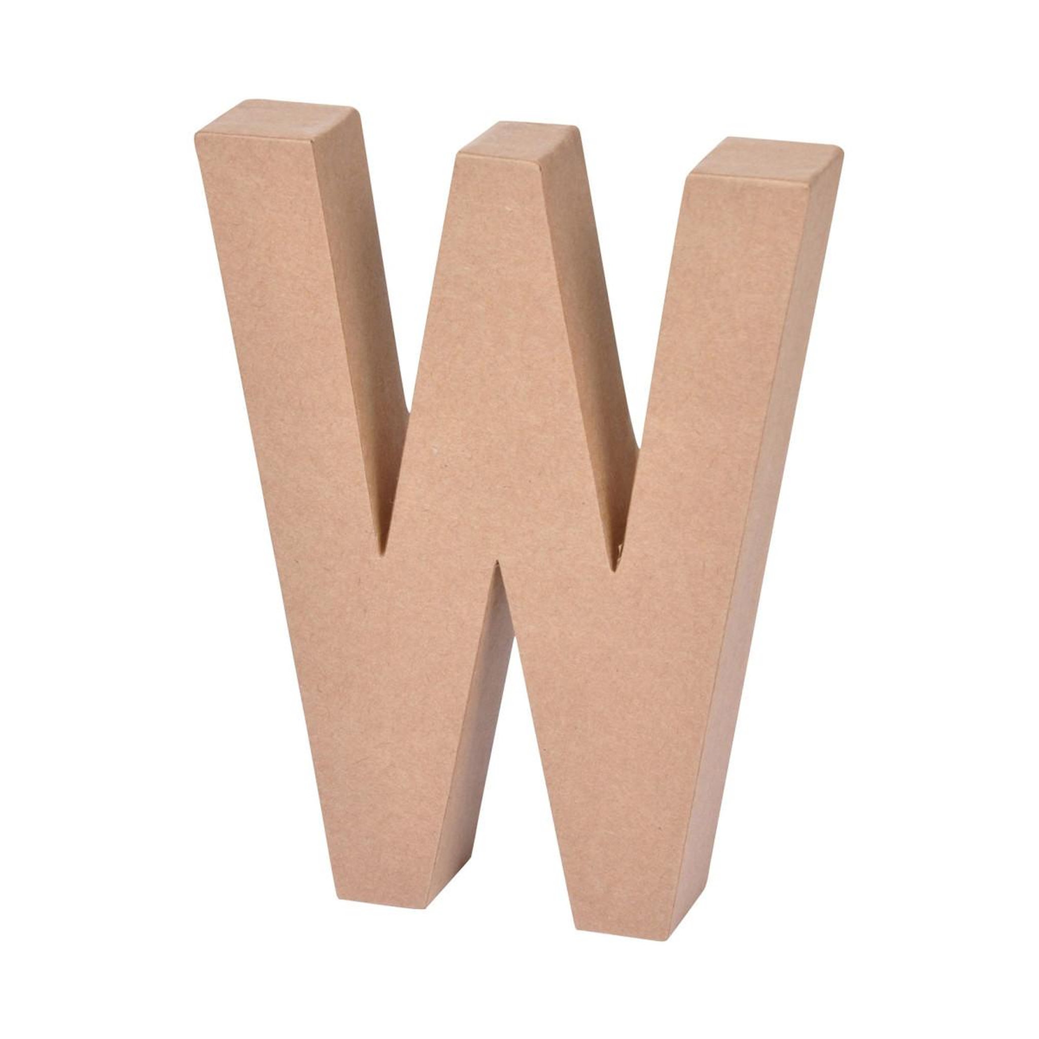 HOMEA Décoration Murale  Lettres Carton W  18cm Naturel
