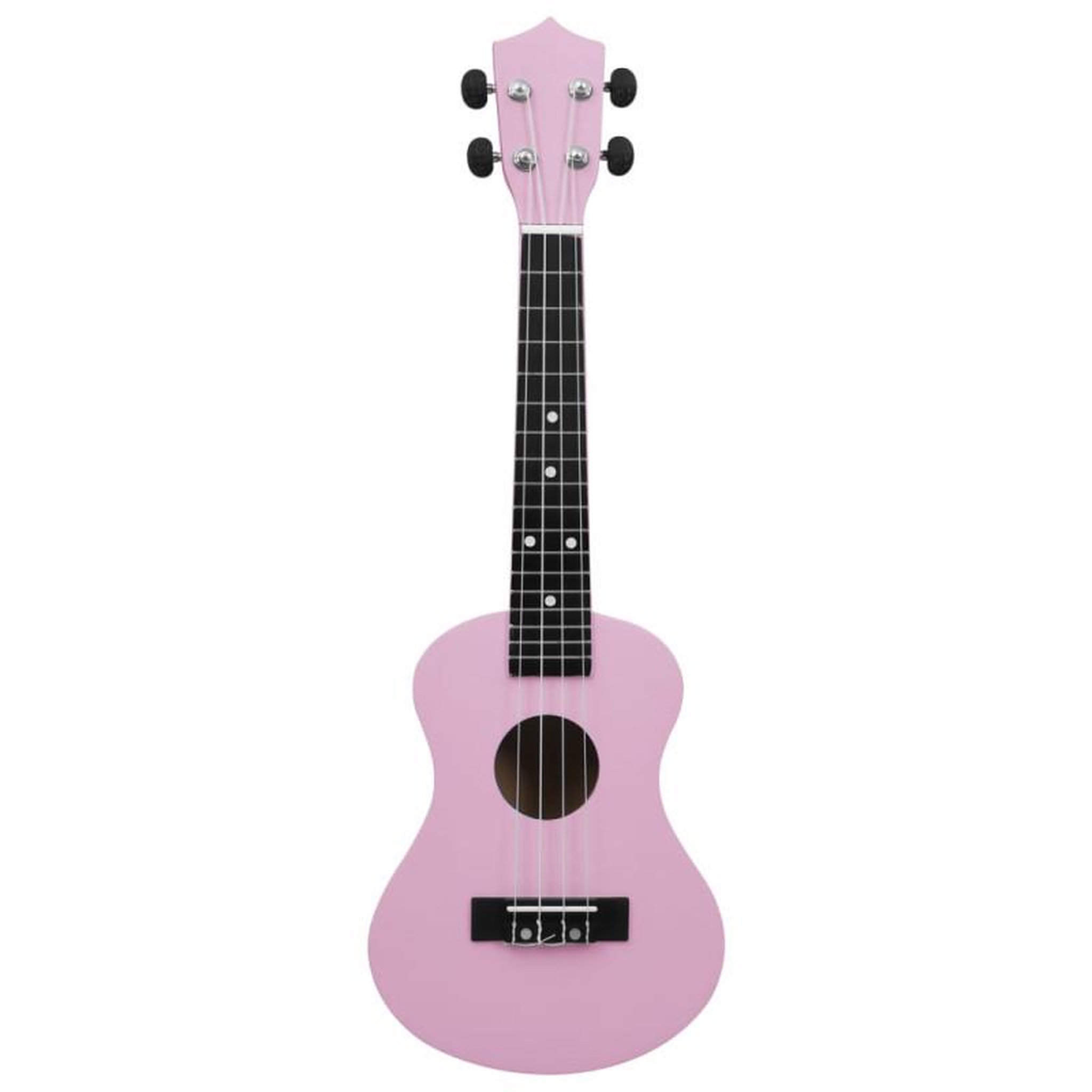 Voir la diapositive 6 : VIDAXL Jeu de ukulélé soprano avec sac pour enfants Rose 23