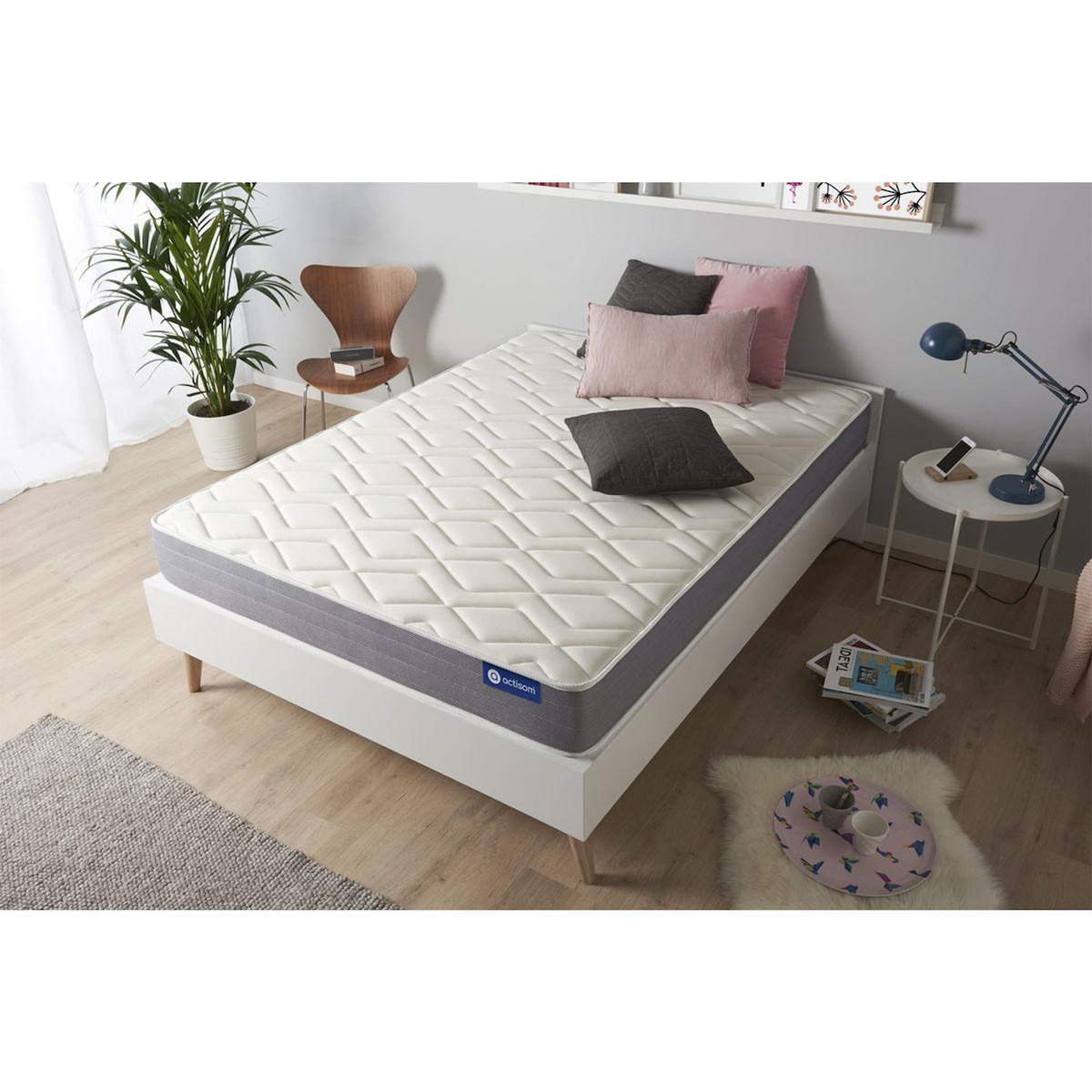 ACTISOM ACTISOM Matelas mémoire de forme 140x190 cm 5zones de confort