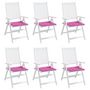 Voir la diapositive 4 : VIDAXL Coussins de chaise de jardin lot de 6 rose 50x50x3 cm tissu