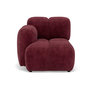 Voir la diapositive 1 : LISA DESIGN Grace - module d'assise gauche en velours texturé