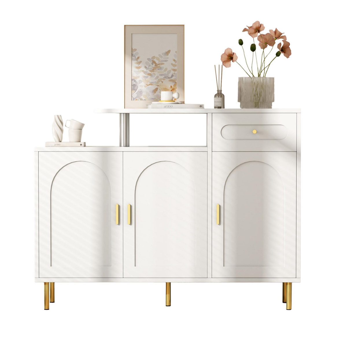 MERAX Meuble à chaussures 12 paires blanc panneaux de particules