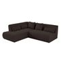Voir la diapositive 2 : LISA DESIGN Onyx - canapé modulable d'angle gauche - 5 places - en tissu mailles 3d