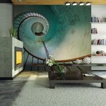 Paris Prix Papier Peint  Phare Escaliers. Coloris disponibles : Multicolore