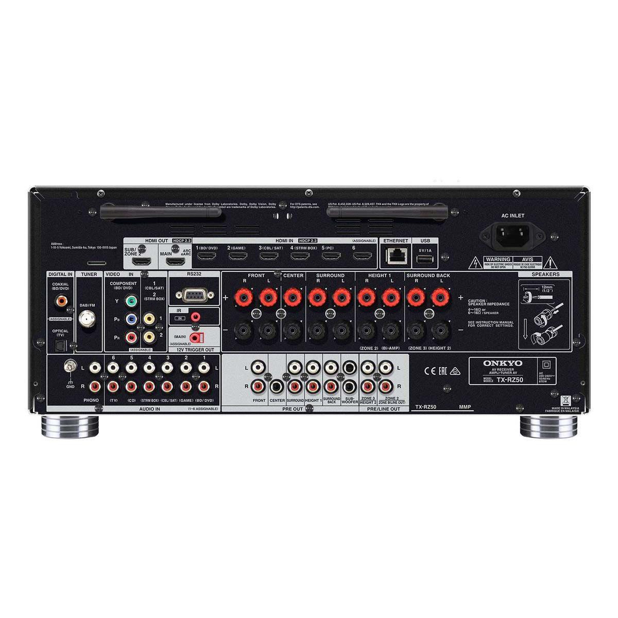 Voir la diapositive 5 : Onkyo Ampli Home Cinema TX-RZ50