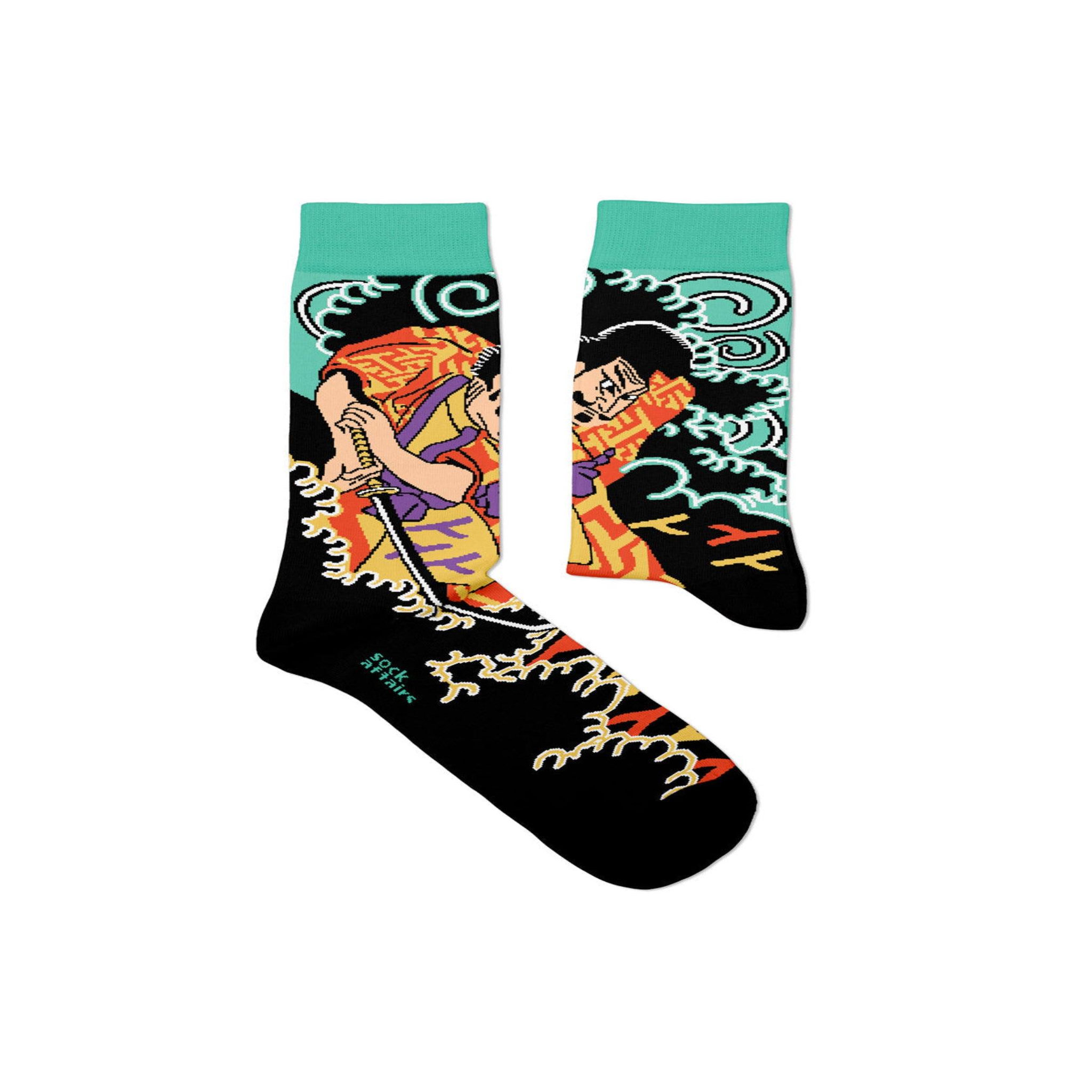 SOCK AFFAIRS Chaussettes samouraï. Coloris disponibles : Multicolore