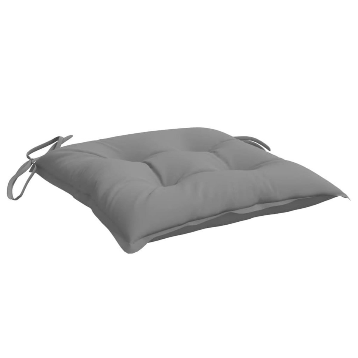 VIDAXL Coussins de chaise lot de 6 gris 40x40x7 cm tissu oxford