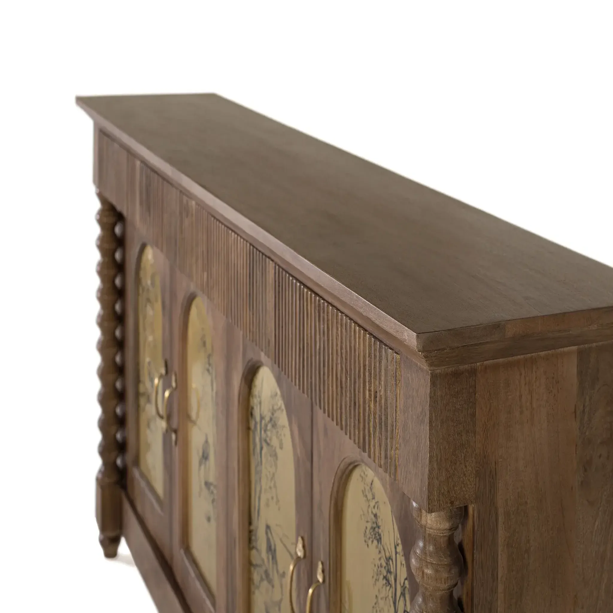 Voir la diapositive 2 : GINER Y COLOMER SL Buffet en bois de manguier 169 cm style ethnique colonial