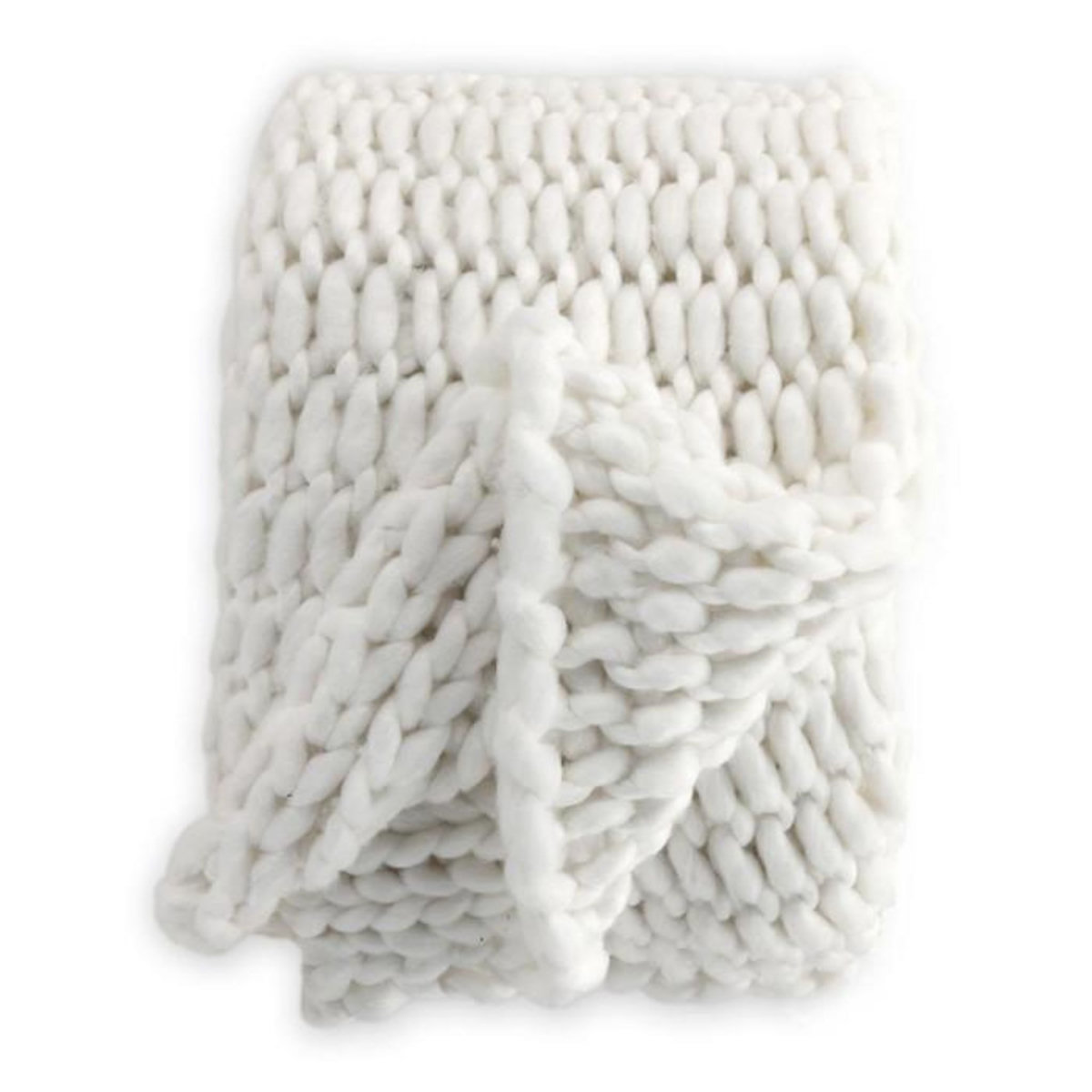 Paris Prix Plaid Tissé Uni  Kate  130x170cm Blanc