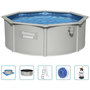 Voir la diapositive 2 : BESTWAY Bestway Piscine encadree hors sol ronde Hydrium 360x120 cm