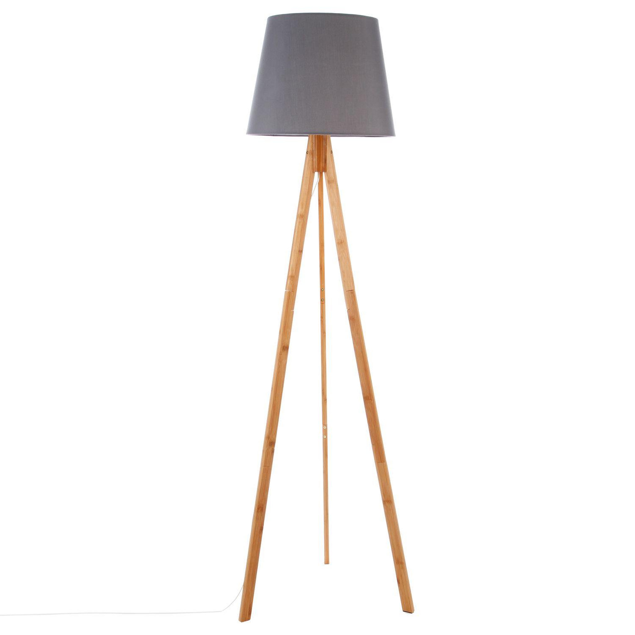 ATMOSPHERA Lampadaire bambou bahi - hauteur 160 cm. Coloris disponibles : Blanc